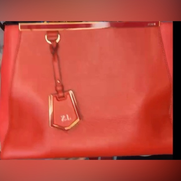 Fendi Jours Bag Red leather satchel tote - Picture 7 of 11